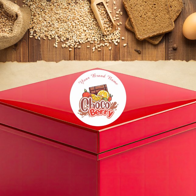 Autocollant de logo de la boulangerie Sweet Choco  (Créateur téléchargé)