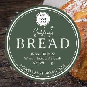 Autocollant de logo de pain au levain de la boulan