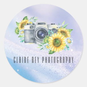 Autocollant de logo de photographe de luxe
