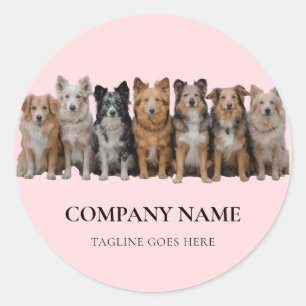 Autocollant de logo de promeneur de chien / gardie