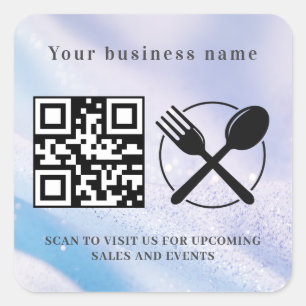 Autocollant de logo de restaurant de luxe 