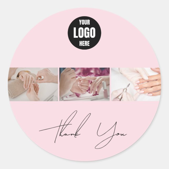Autocollant de logo de technique de vernis noir et (Devant)