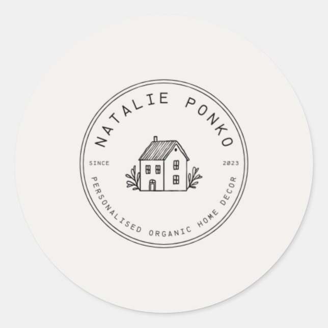 Autocollant de logo personnalisé (Devant)