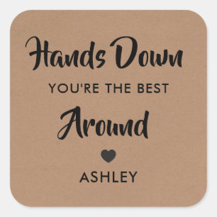 Autocollant « De loin, vous êtes le meilleur »,