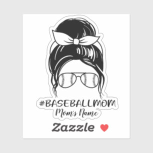 Autocollant de maman de baseball personnalisé