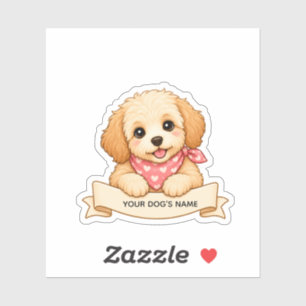 Autocollant de maman de chien personnalisé Mignon