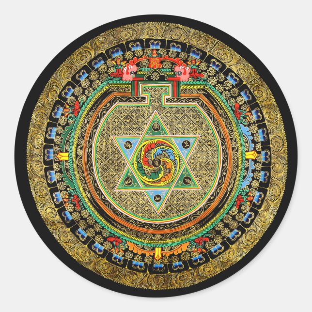 Autocollant de mandala de Vajrayogini (Devant)