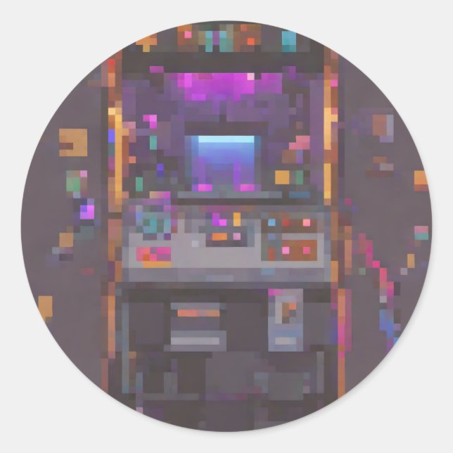 Autocollant de manette de console de jeu d'arcade  (Devant)
