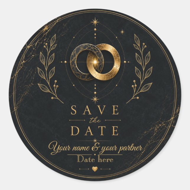 Autocollant de mariage Édition Minuit Sacred Whole (Devant)