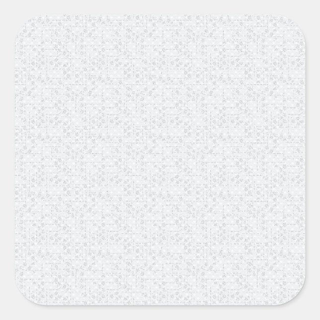 Autocollant de mariage en dentelle blanche de luxe (Devant)