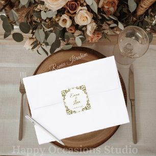 Autocollant de mariage en terre cuite mexicaine – 