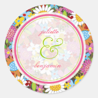 Autocollant de mariage fantaisiste pour jardin de 