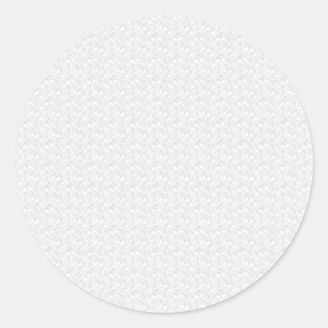 Autocollant de mariage floral blanc élégant (Devant)