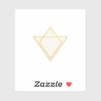 Autocollant de mariage minimaliste en or à lignes