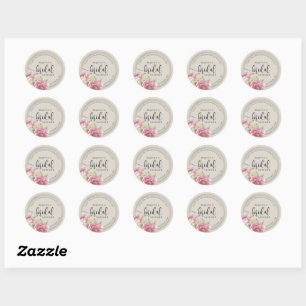 Autocollant de mariage moderne