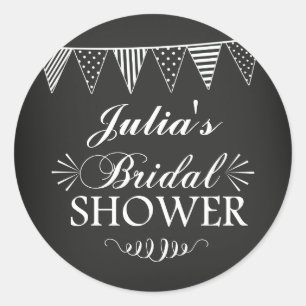 Autocollant de mariage moderne sur tableau noir