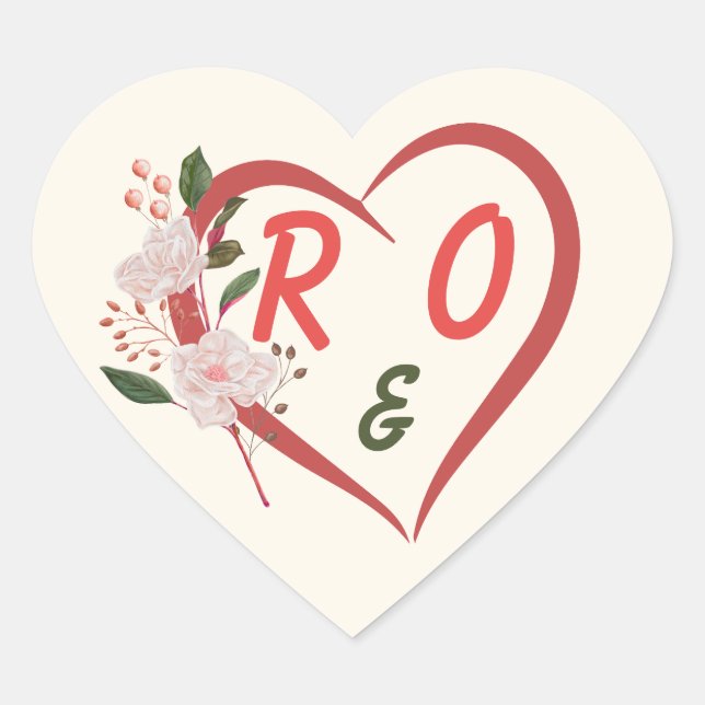 Autocollant de mariage modifiable en arche florale (Devant)