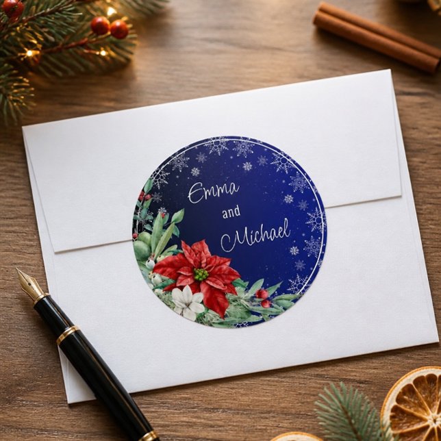 Autocollant de mariage pour les fêtes de Noël (Créateur téléchargé)
