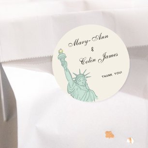 Autocollant de mariage sur la skyline de NYC New Y