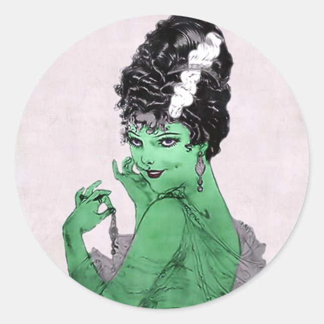 Autocollant de mariée Art déco (Devant)