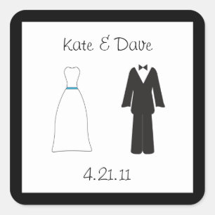 Autocollant de mariée et de chambre