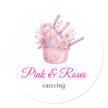 Autocollant de marque d'entreprise de catering Ros