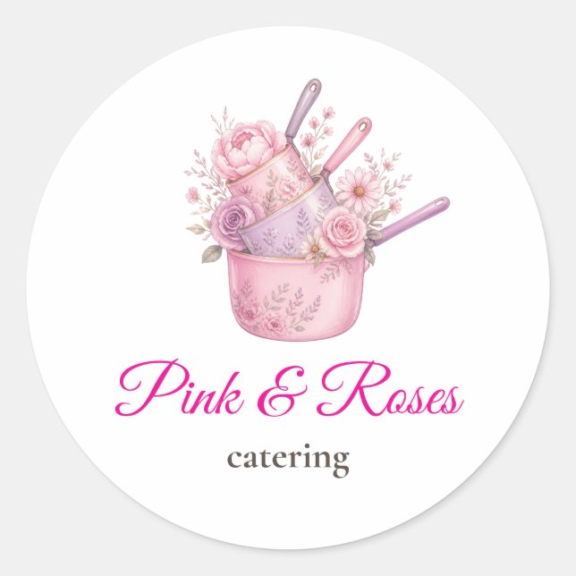 Autocollant de marque d'entreprise de catering Ros (Devant)