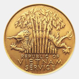 Autocollant de médaille de service du Vietnam