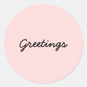 Autocollant de méditation de yoga rose pêche Namas