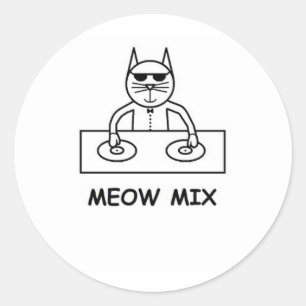 Autocollant de mélange de Meow