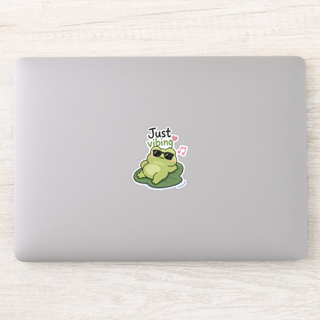 Autocollant de Mème Grenouille Introverti – Simple (Ordinateur)
