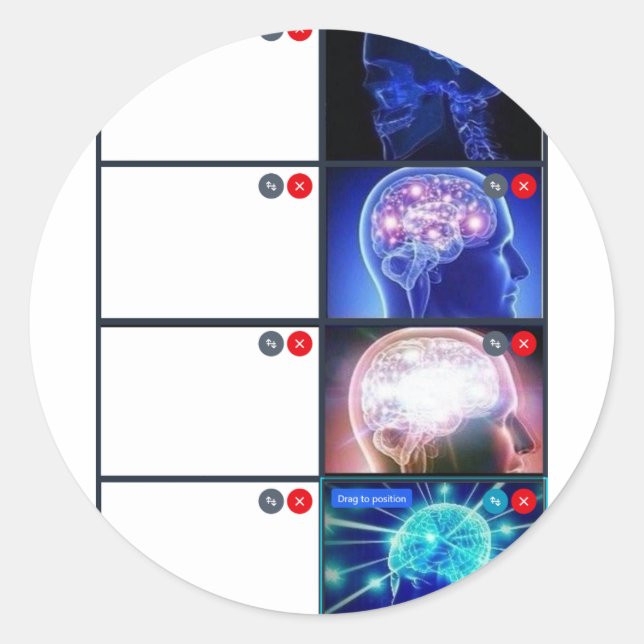 Autocollant de mème personnalisé TRVMP (Devant)