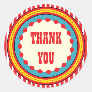 Autocollant de Merci de fête d'anniversaire de