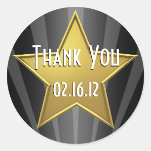 Autocollant de Merci de star de Hollywood
