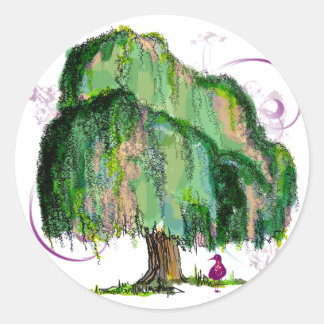 autocollant de merle de saule