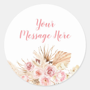 Autocollant de message Boho Ice Cream Floral Water