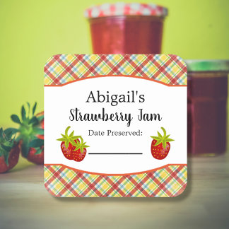 Autocollant de mise en conserve Fraise Fruit