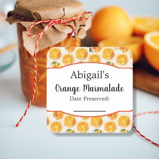 Autocollant de mise en conserve Fruit orange (Créateur téléchargé)