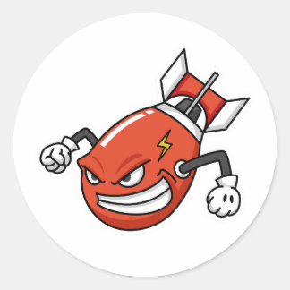 Autocollant de missile fusée