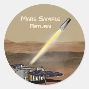 Autocollant de mission de retour Mars