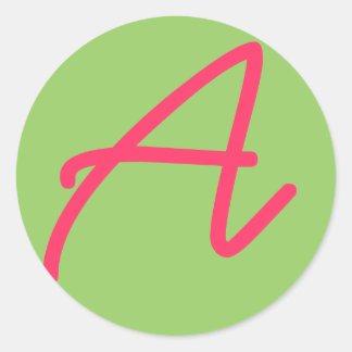 Autocollant de monogramme