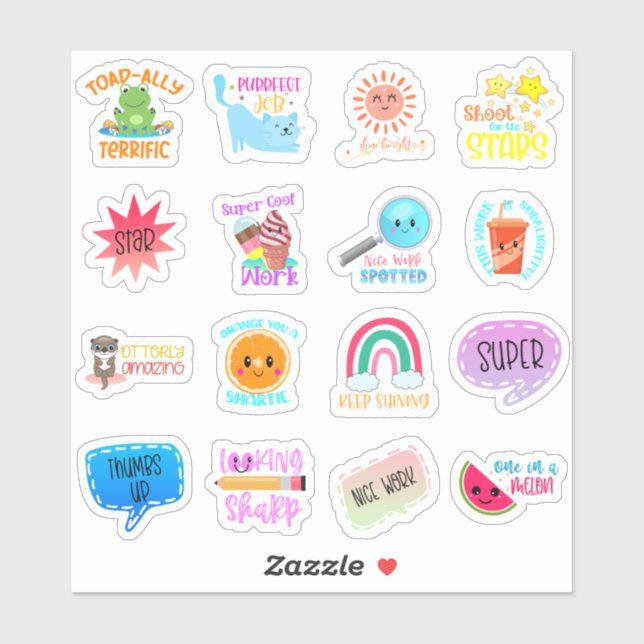 Autocollant de motivation étudiant (Feuille)