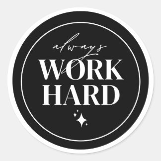 Autocollant de motivation minimaliste pour travail