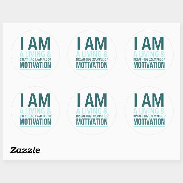 Autocollant de motivation typographique (Feuille)