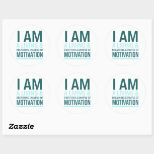 Autocollant de motivation typographique