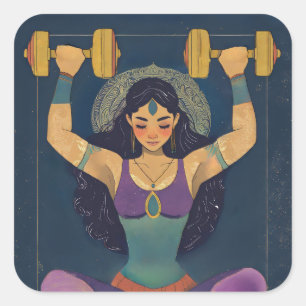 Autocollant de musculation Sacred Strength Goddess