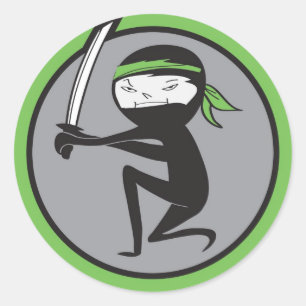 Autocollant de Ninja de ceinture verte