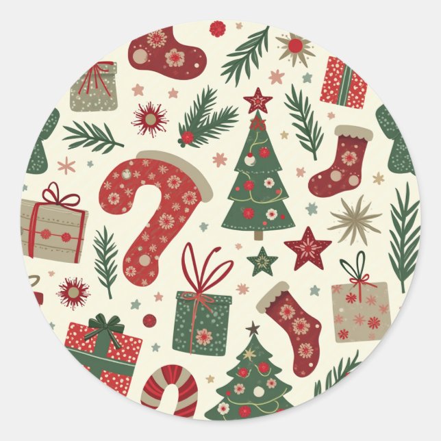 autocollant de noël (Devant)