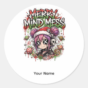 Autocollant de Noël d'anime Cadeau de Manga pour f