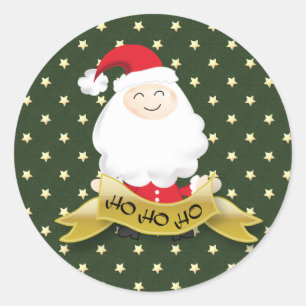 Autocollant de Noël du père noël Ho Ho Ho